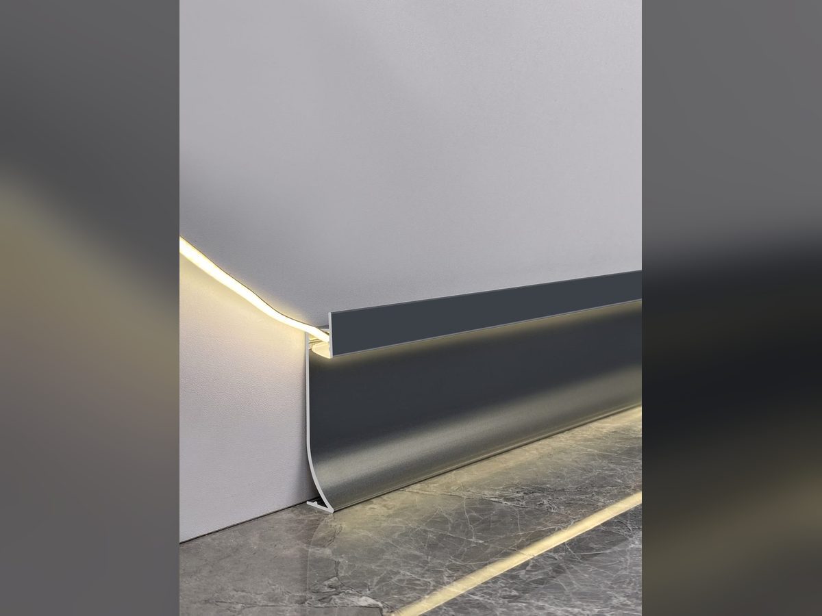 Inside our LED baseboard channel