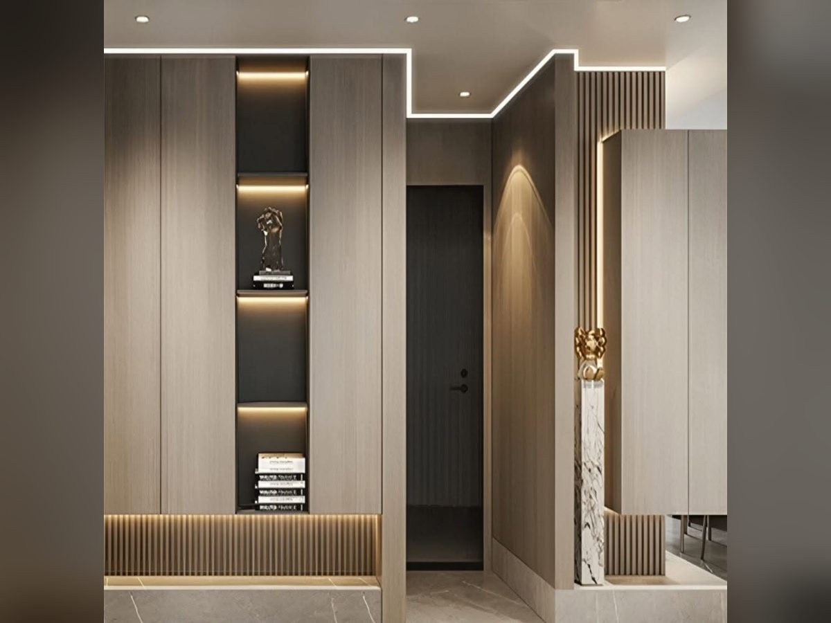 Shelf, niche and cabinet lines
